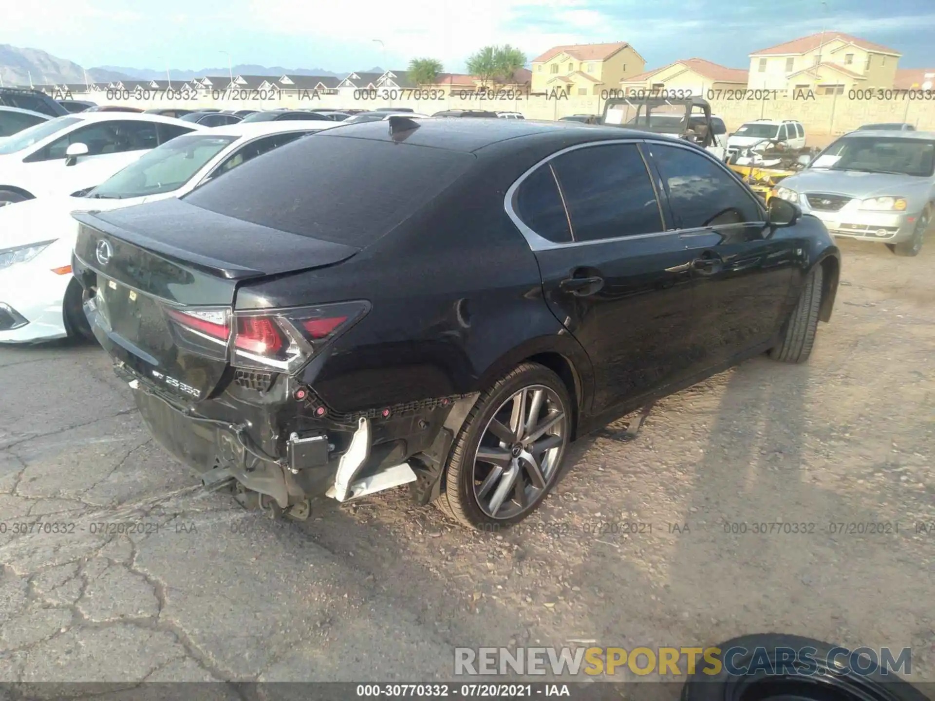 4 Photograph of a damaged car JTHCZ1BL9KA011560 LEXUS GS 2019