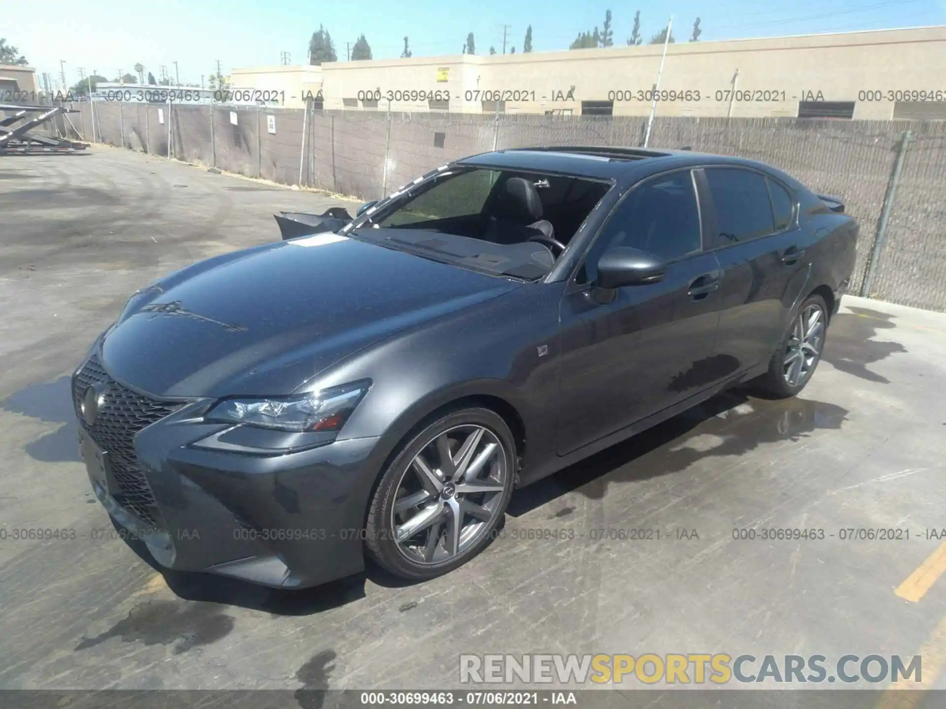 2 Фотография поврежденного автомобиля JTHEZ1BL0LA020349 LEXUS GS 2020