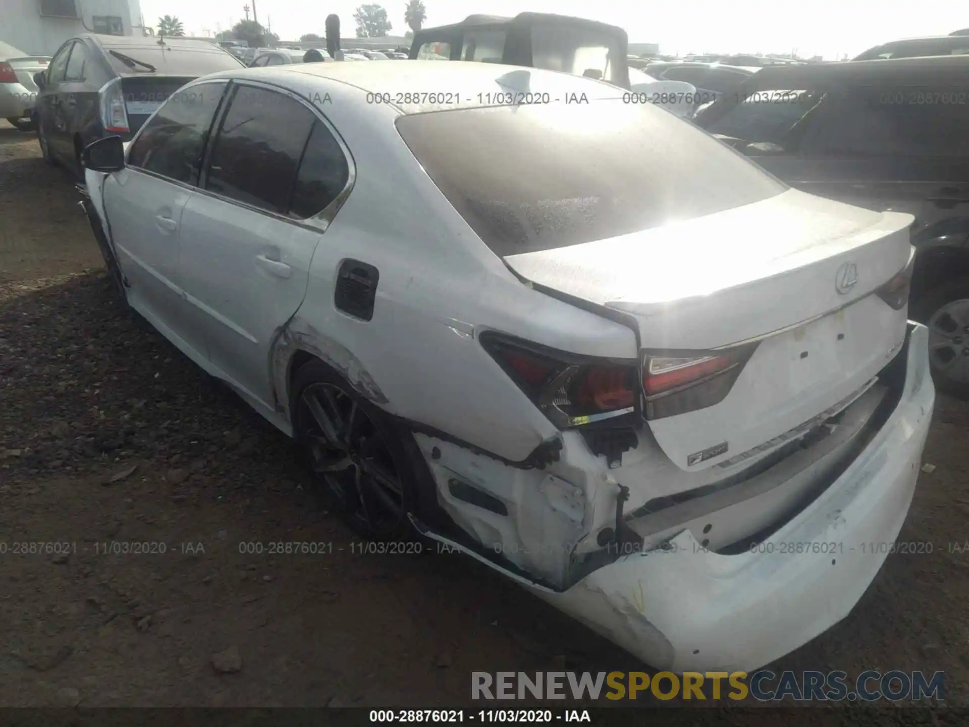 3 Photograph of a damaged car JTHEZ1BL5LA020539 LEXUS GS 2020