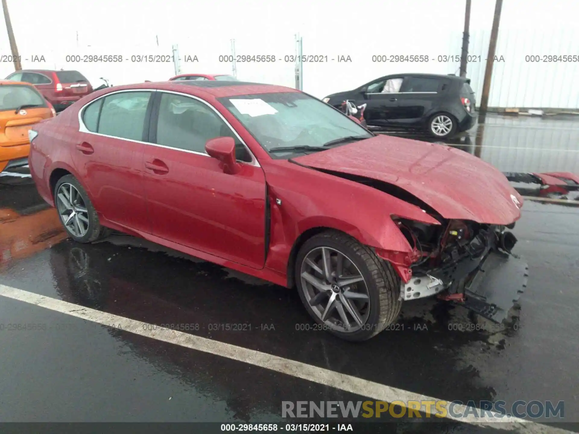 1 Photograph of a damaged car JTHEZ1BL7LA019263 LEXUS GS 2020