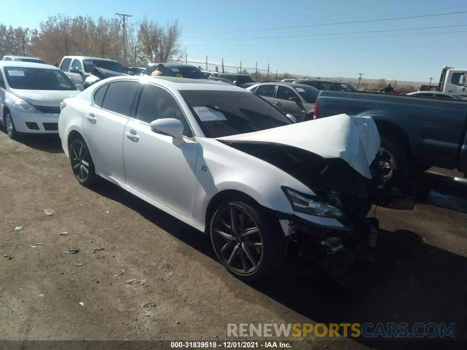 1 Photograph of a damaged car JTHEZ1BL7LA019375 LEXUS GS 2020