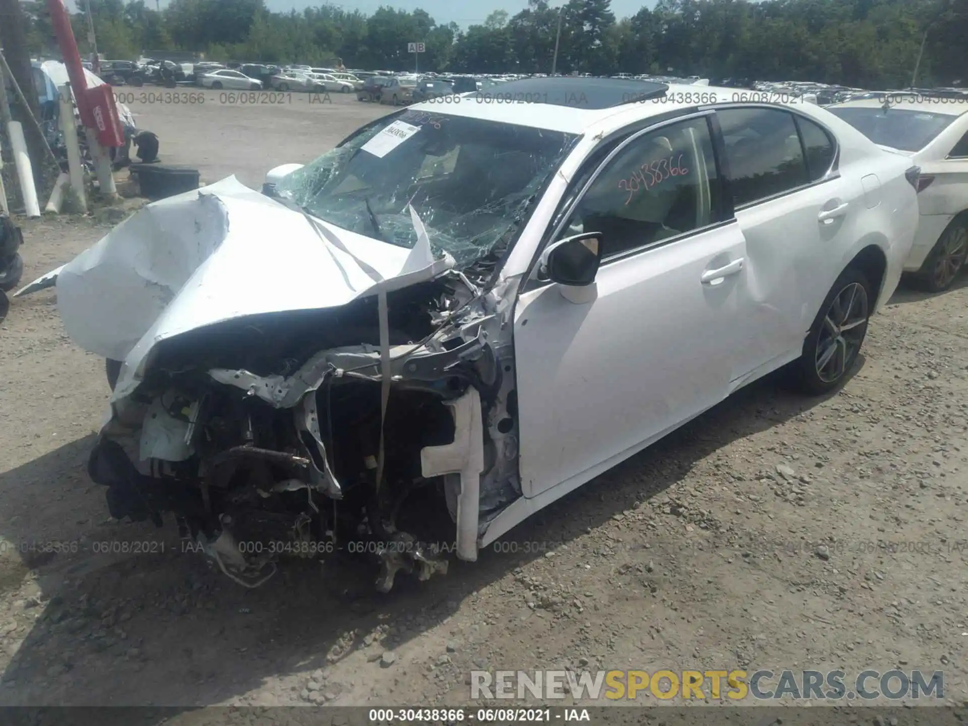 2 Photograph of a damaged car JTHEZ1CL3LA012342 LEXUS GS 2020