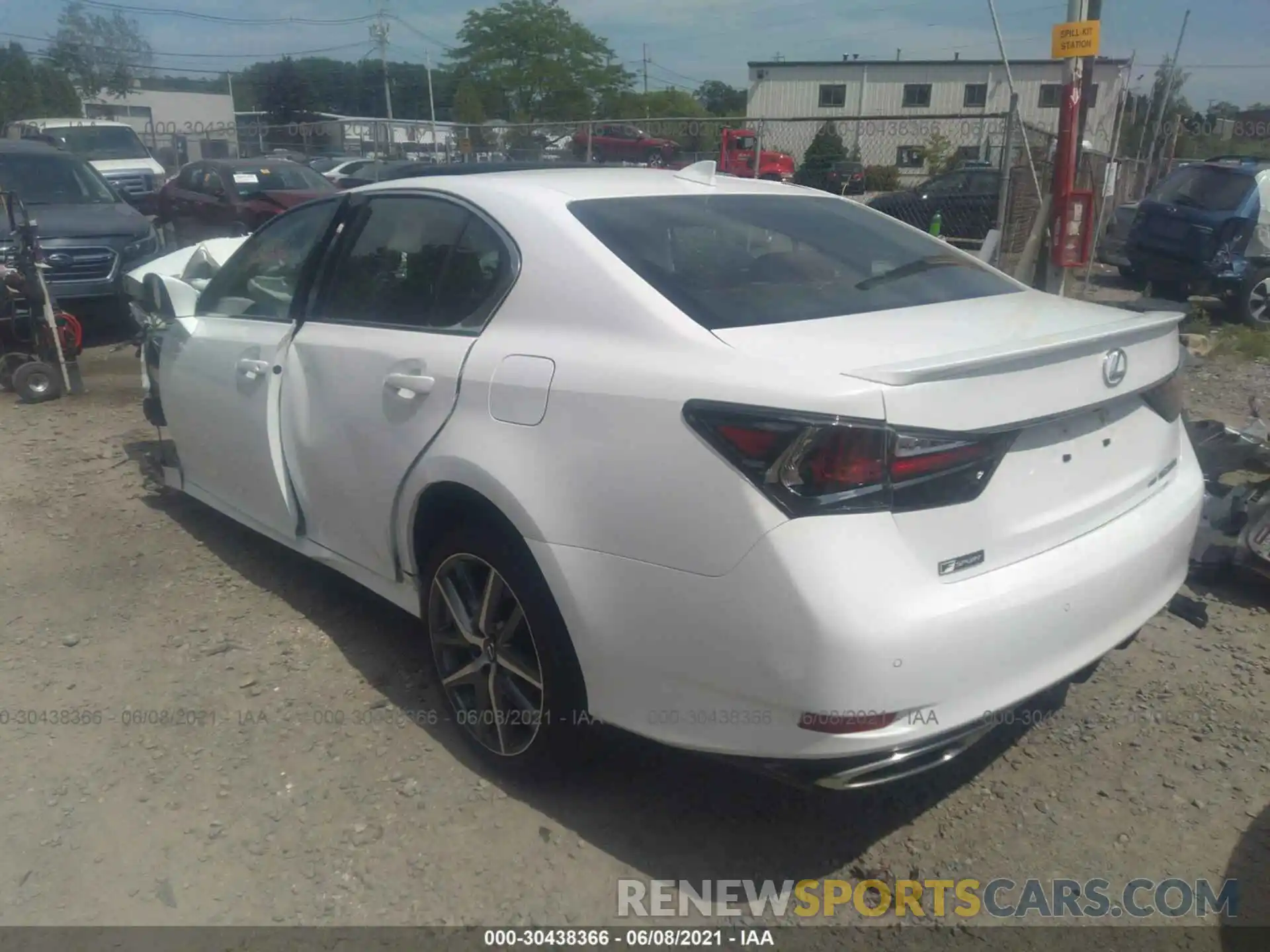 3 Photograph of a damaged car JTHEZ1CL3LA012342 LEXUS GS 2020