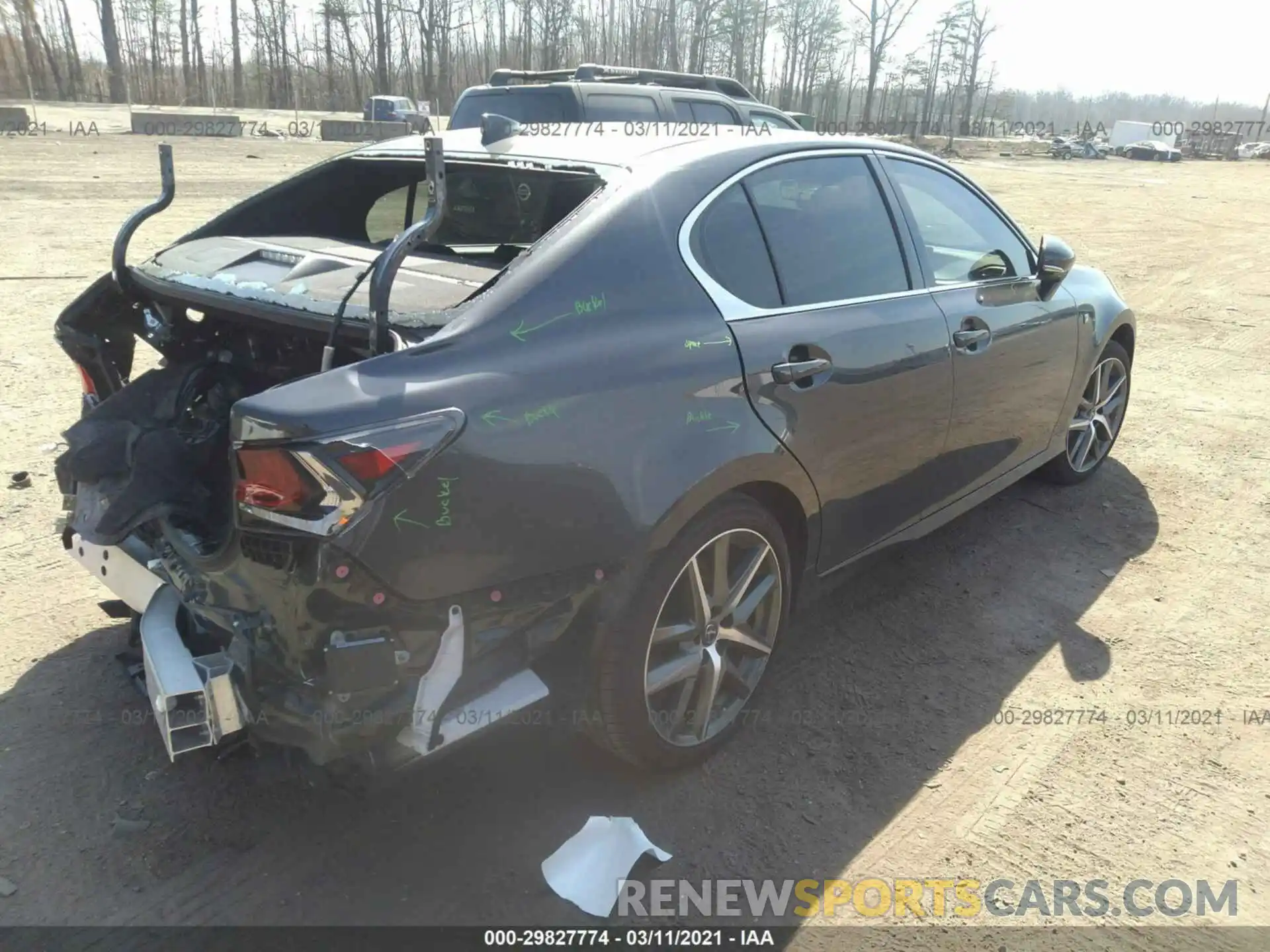 4 Фотография поврежденного автомобиля JTHEZ1CL5LA012875 LEXUS GS 2020