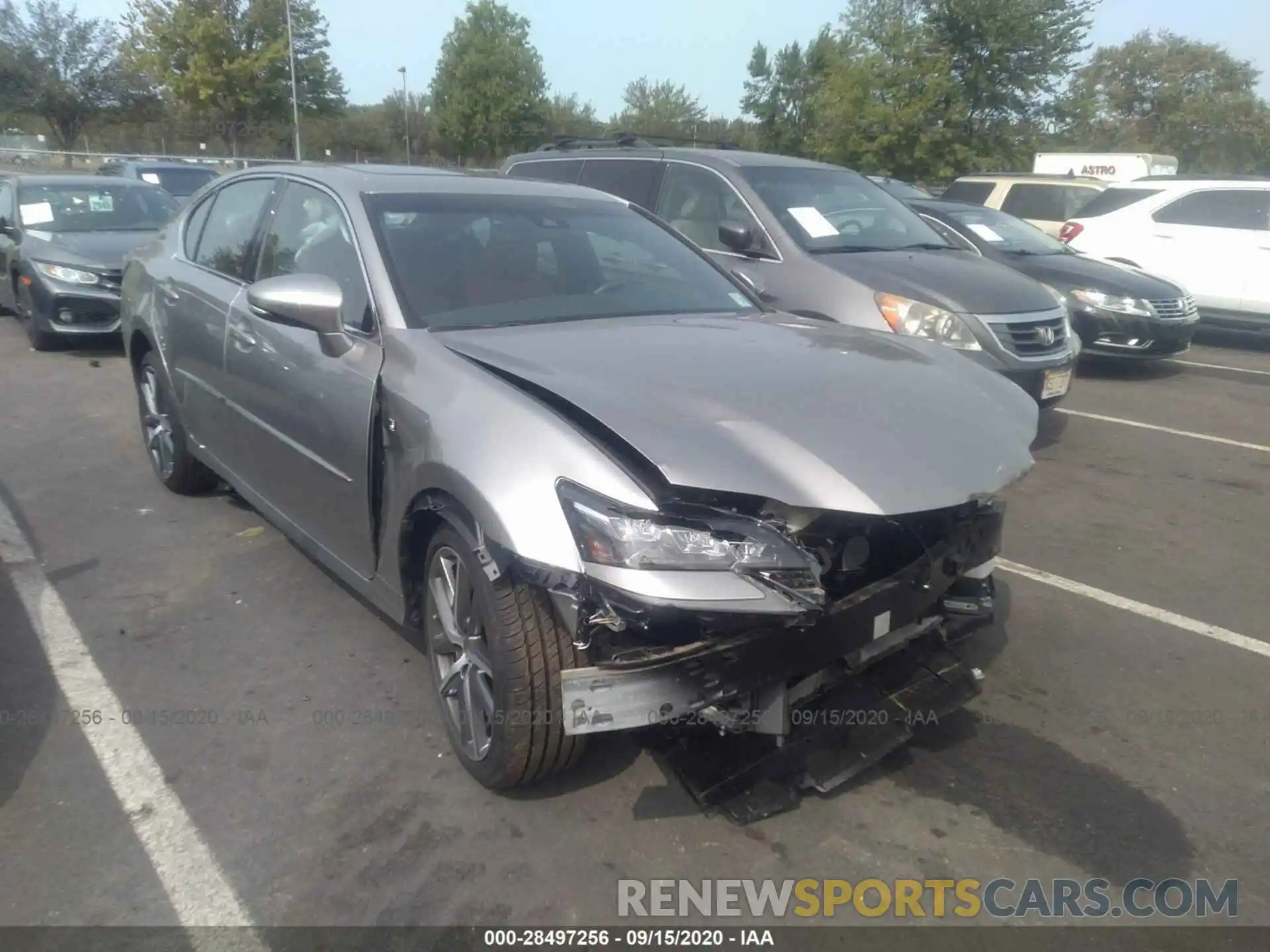 1 Photograph of a damaged car JTHEZ1CLXLA012550 LEXUS GS 2020