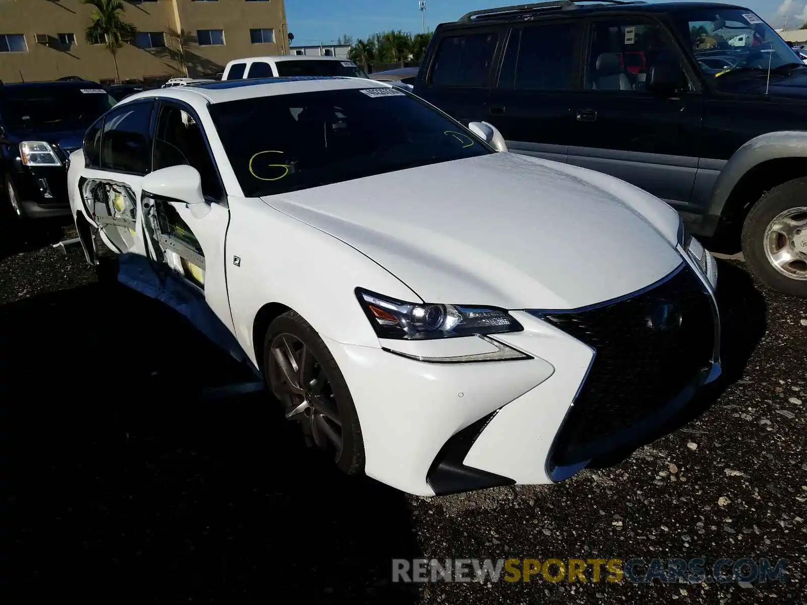 1 Photograph of a damaged car JTHBZ1BL1KA018563 LEXUS GS 350 BAS 2019