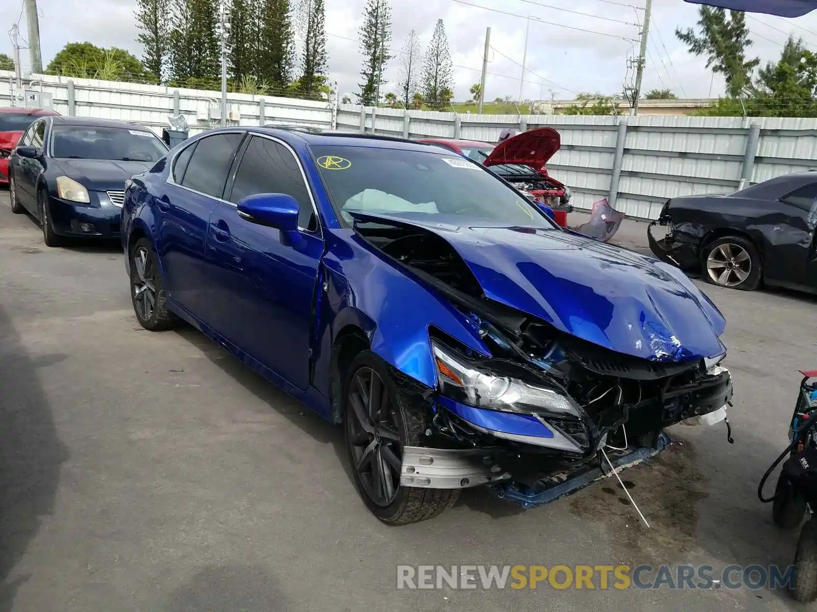 1 Photograph of a damaged car JTHBZ1BL3KA017446 LEXUS GS 350 BAS 2019