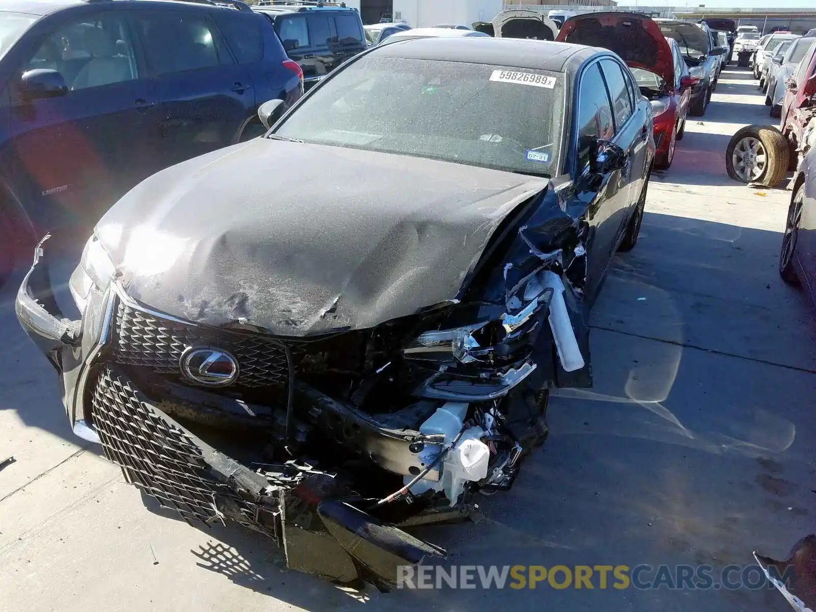 2 Photograph of a damaged car JTHBZ1BL3KA018791 LEXUS GS 350 BAS 2019