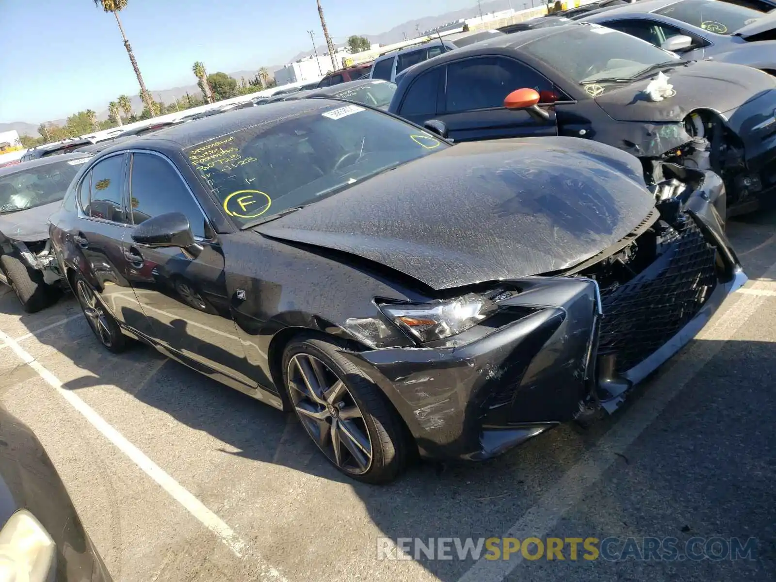 1 Photograph of a damaged car JTHBZ1BL4KA017505 LEXUS GS 350 BAS 2019