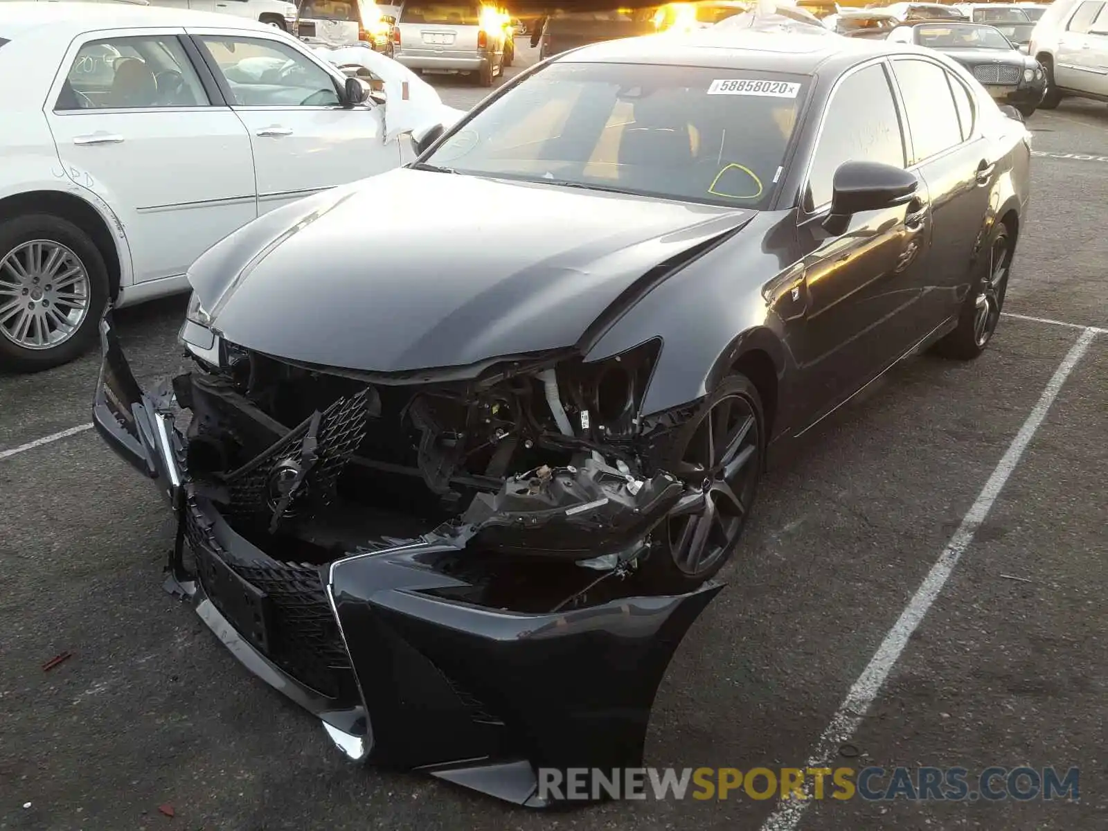 2 Photograph of a damaged car JTHBZ1BL4KA017505 LEXUS GS 350 BAS 2019