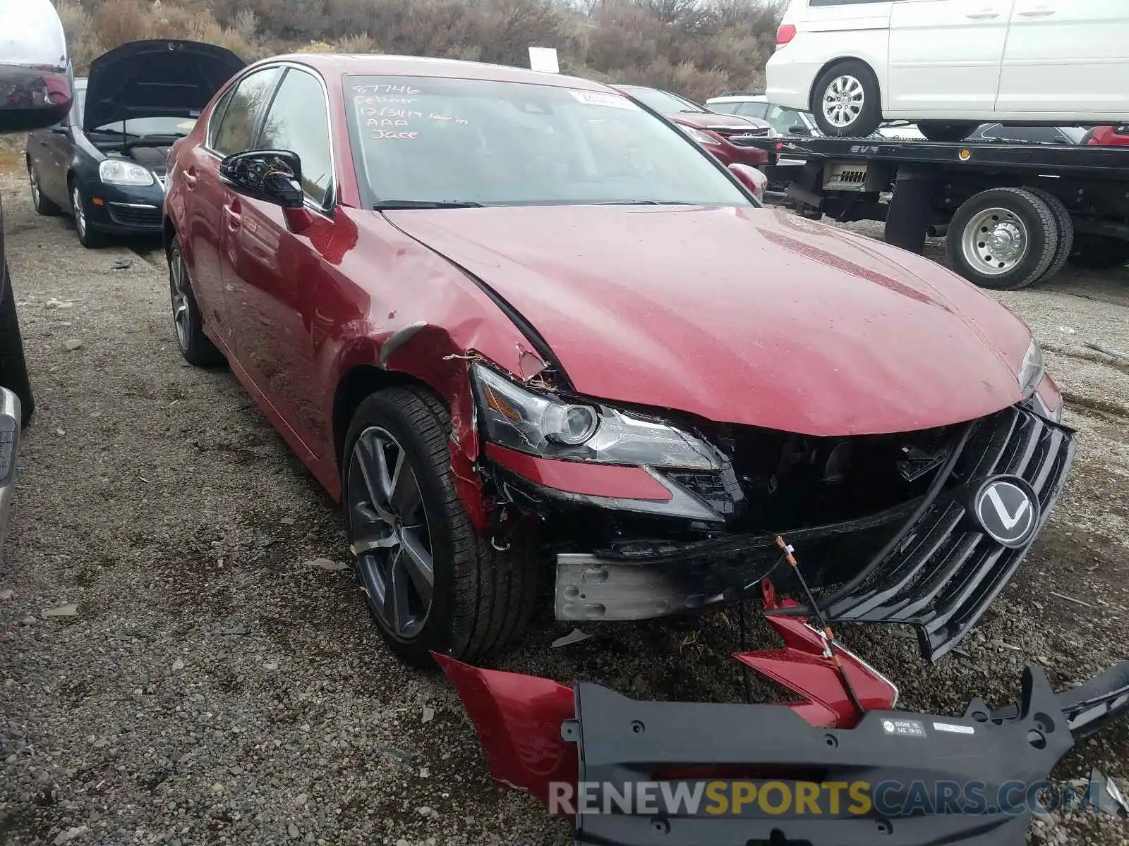 1 Photograph of a damaged car JTHCZ1BL2KA011612 LEXUS GS 350 BAS 2019