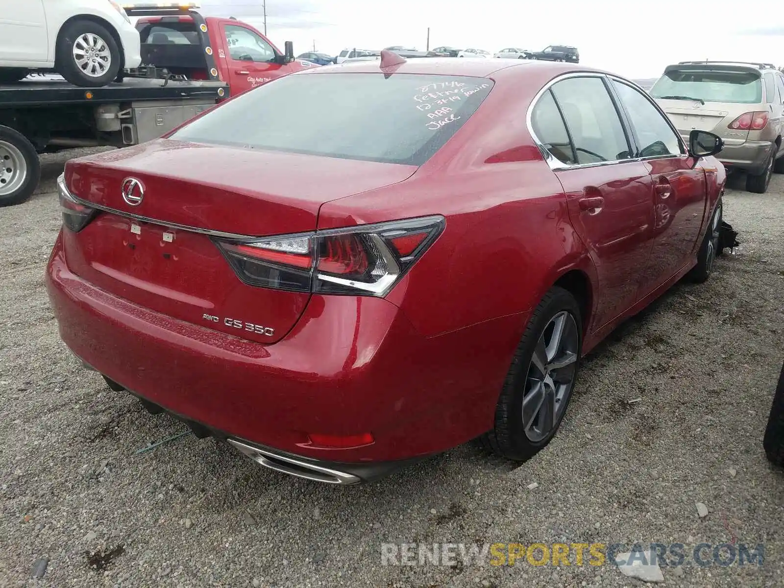 4 Photograph of a damaged car JTHCZ1BL2KA011612 LEXUS GS 350 BAS 2019