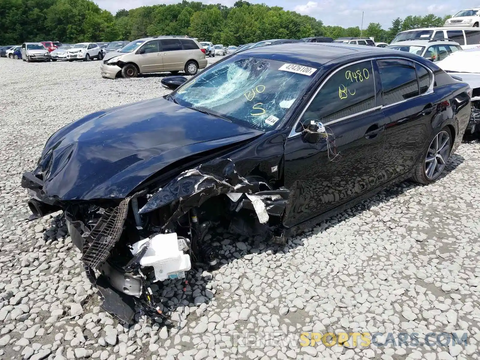 1 Photograph of a damaged car JTHCZ1BL4KA011272 LEXUS GS 350 BAS 2019