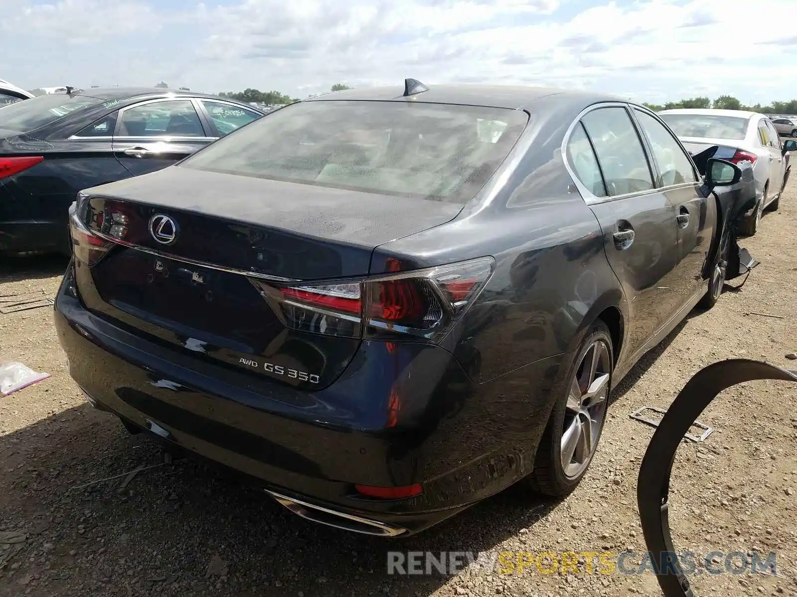 4 Photograph of a damaged car JTHCZ1BL7KA011752 LEXUS GS 350 BAS 2019