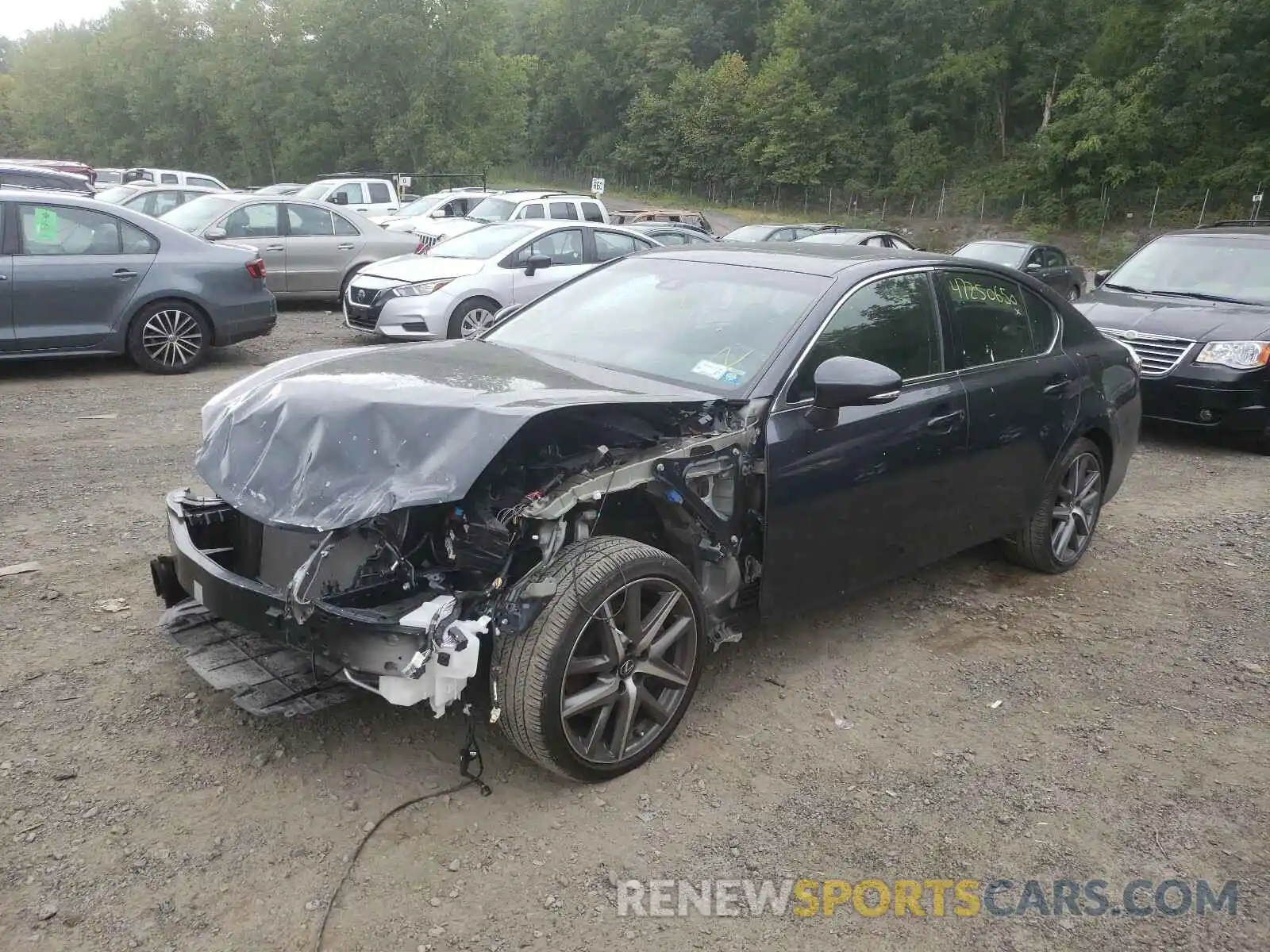 2 Photograph of a damaged car JTHCZ1BLXKA011521 LEXUS GS 350 BAS 2019