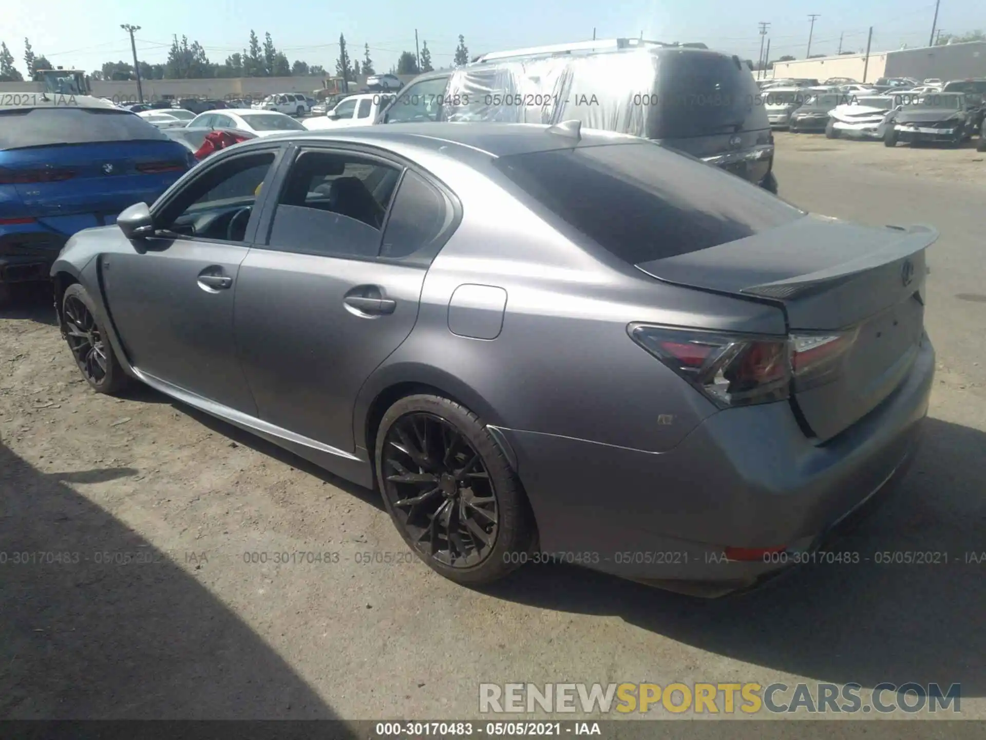 3 Фотография поврежденного автомобиля JTHBP1BL5KA002758 LEXUS GS F 2019