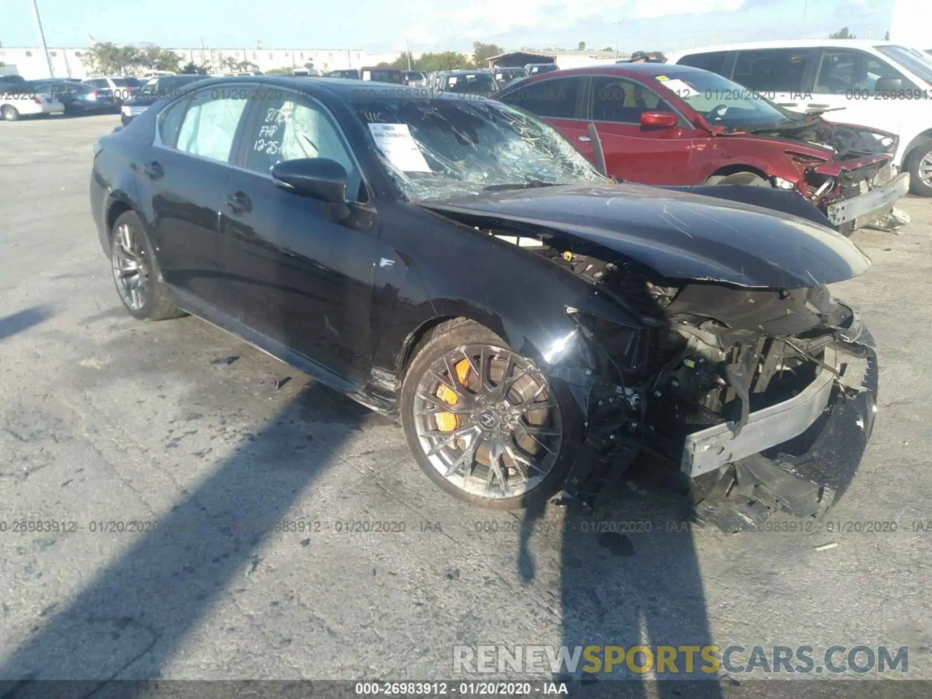 1 Photograph of a damaged car JTHBP1BLXKA002982 LEXUS GS-F 2019