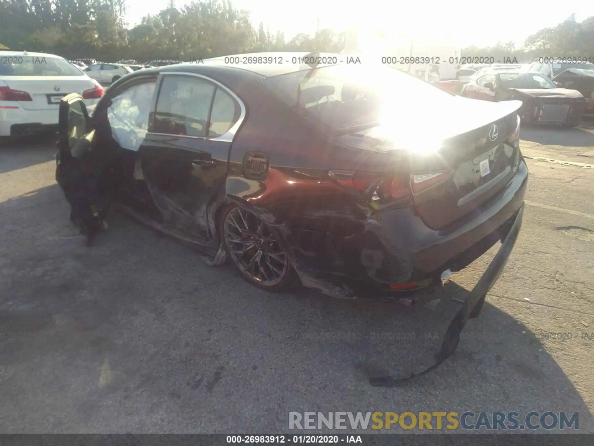 3 Photograph of a damaged car JTHBP1BLXKA002982 LEXUS GS-F 2019