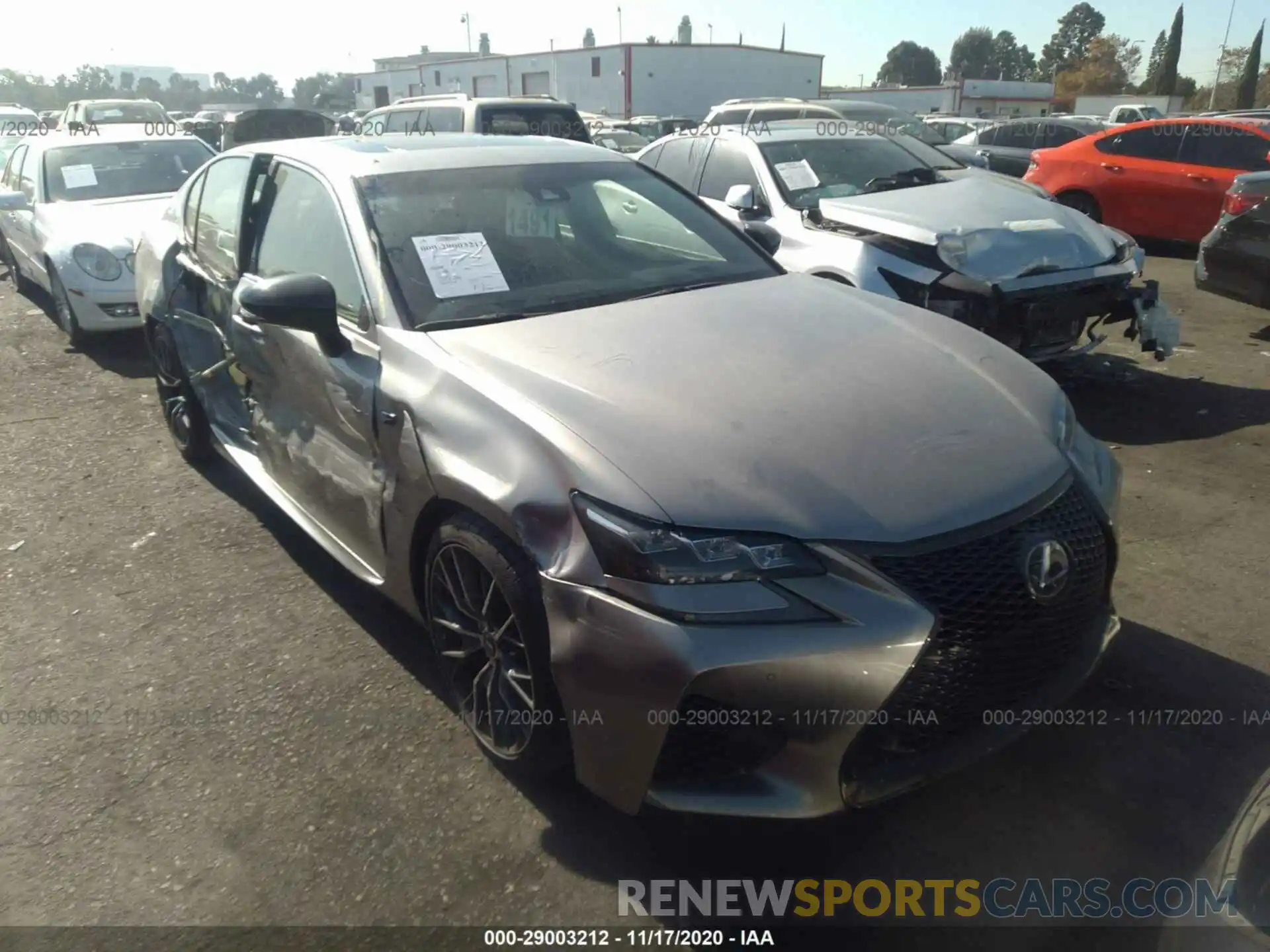 1 Photograph of a damaged car JTHBP1BL9LA003073 LEXUS GS F 2020