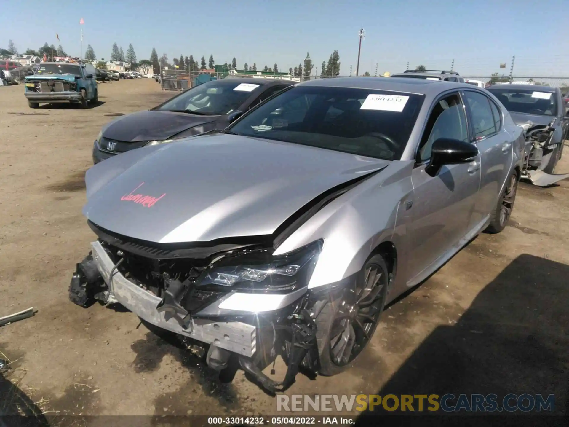 2 Photograph of a damaged car JTHBP1BLXLA003101 LEXUS GS F 2020