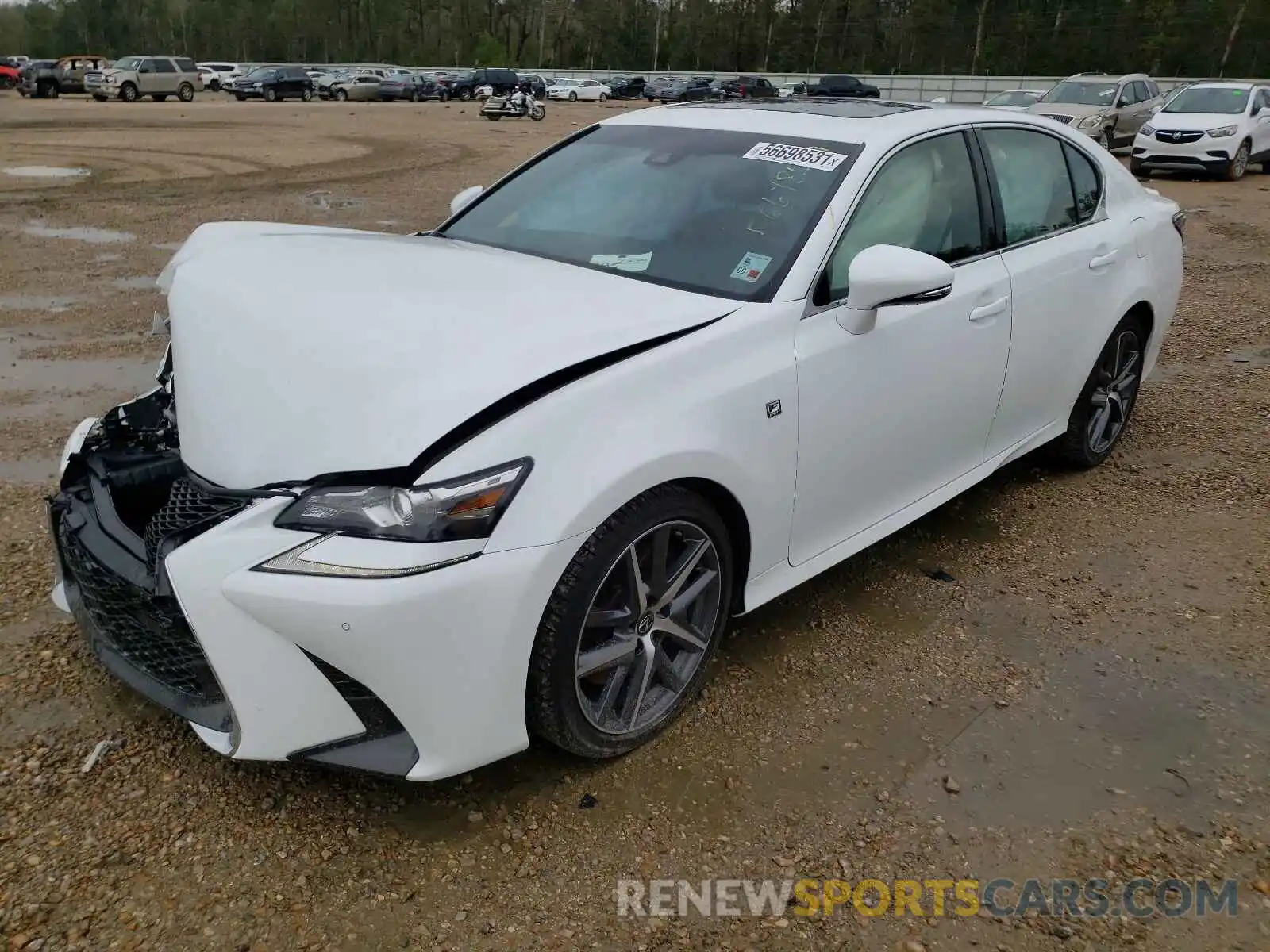 2 Photograph of a damaged car JTHBZ1BL0KA017470 LEXUS GS350 2019