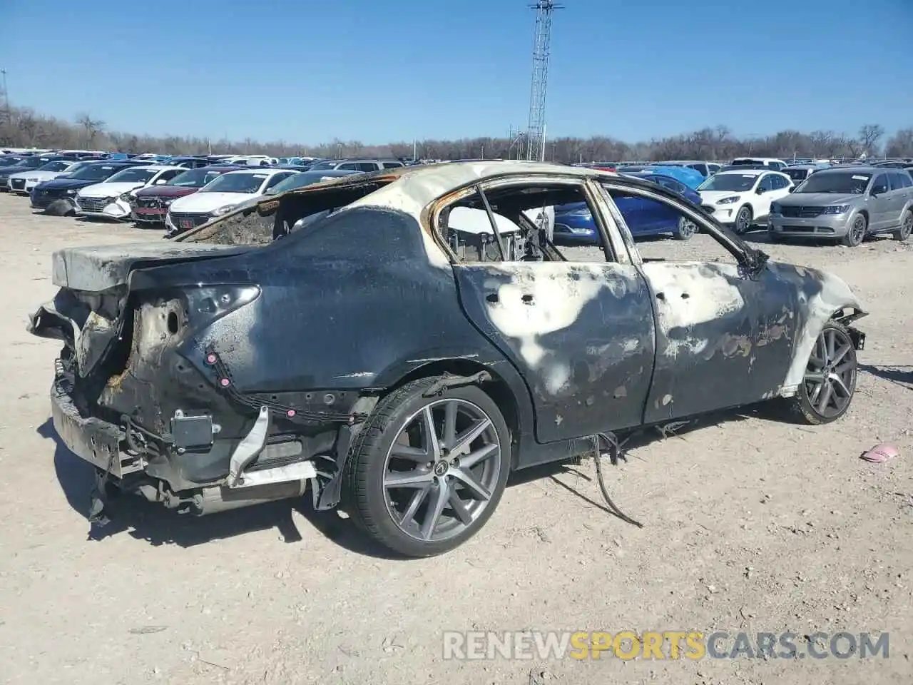 3 Photograph of a damaged car JTHBZ1BL2KA017387 LEXUS GS350 2019