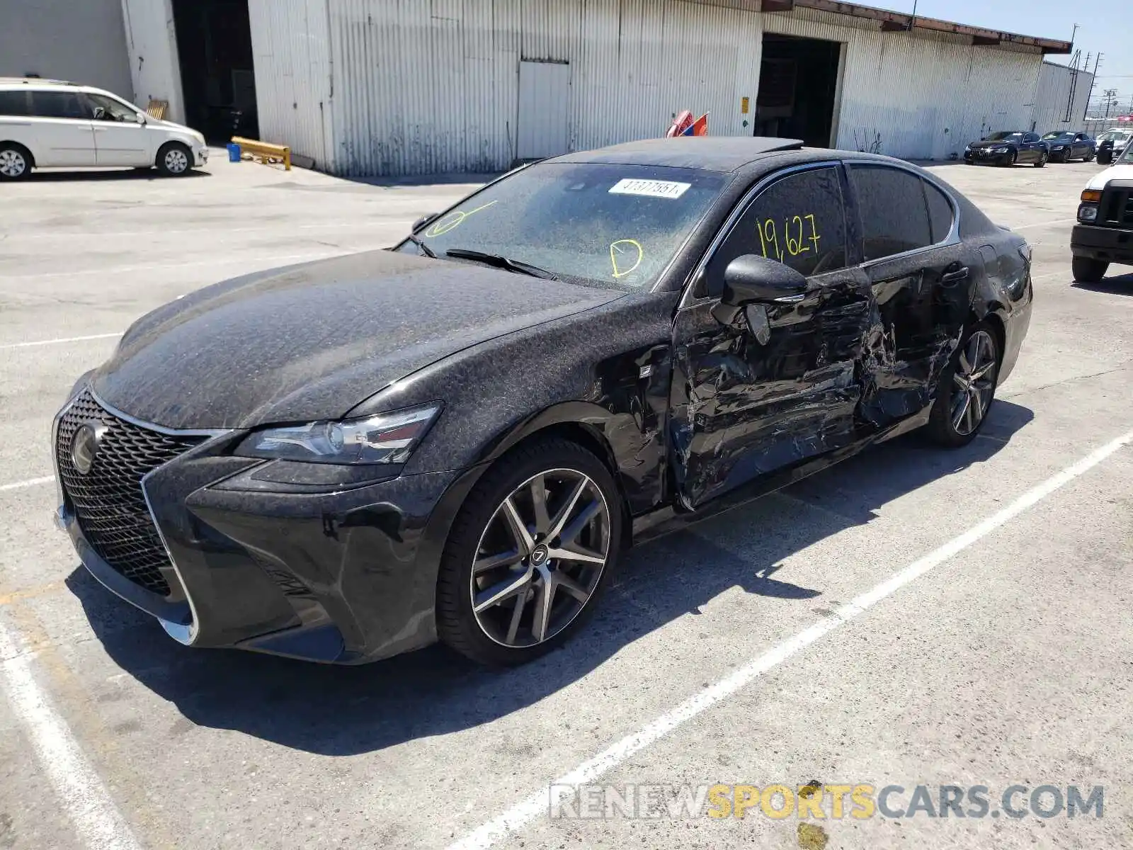 2 Photograph of a damaged car JTHBZ1BL3KA017169 LEXUS GS350 2019