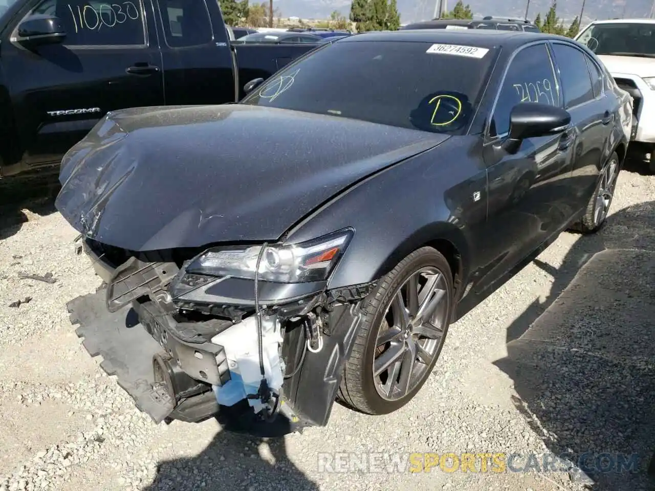 2 Photograph of a damaged car JTHBZ1BL3KA019200 LEXUS GS350 2019