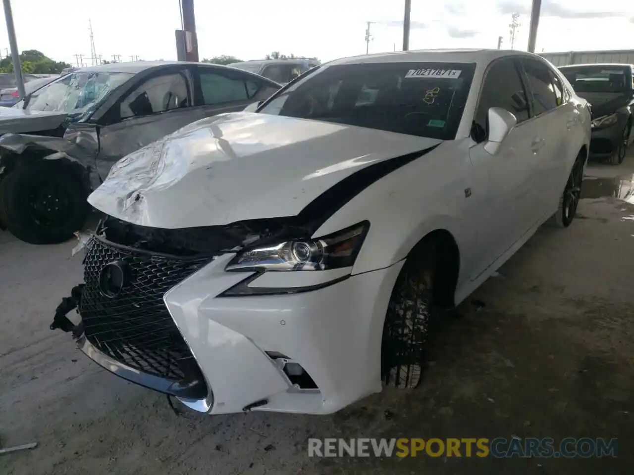 2 Photograph of a damaged car JTHBZ1BL4KA017519 LEXUS GS350 2019