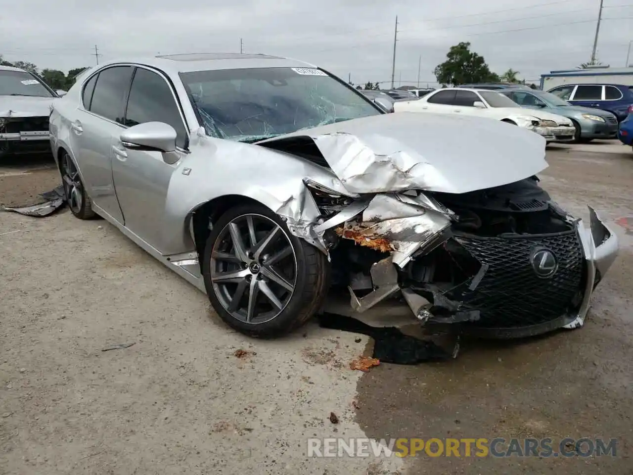 1 Photograph of a damaged car JTHBZ1BL6KA018218 LEXUS GS350 2019