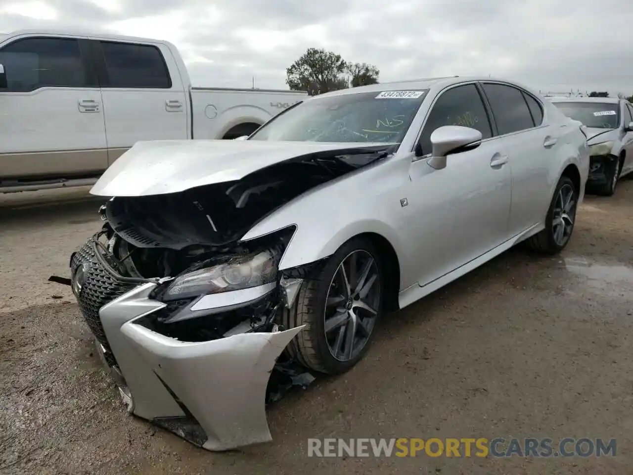 2 Photograph of a damaged car JTHBZ1BL6KA018218 LEXUS GS350 2019