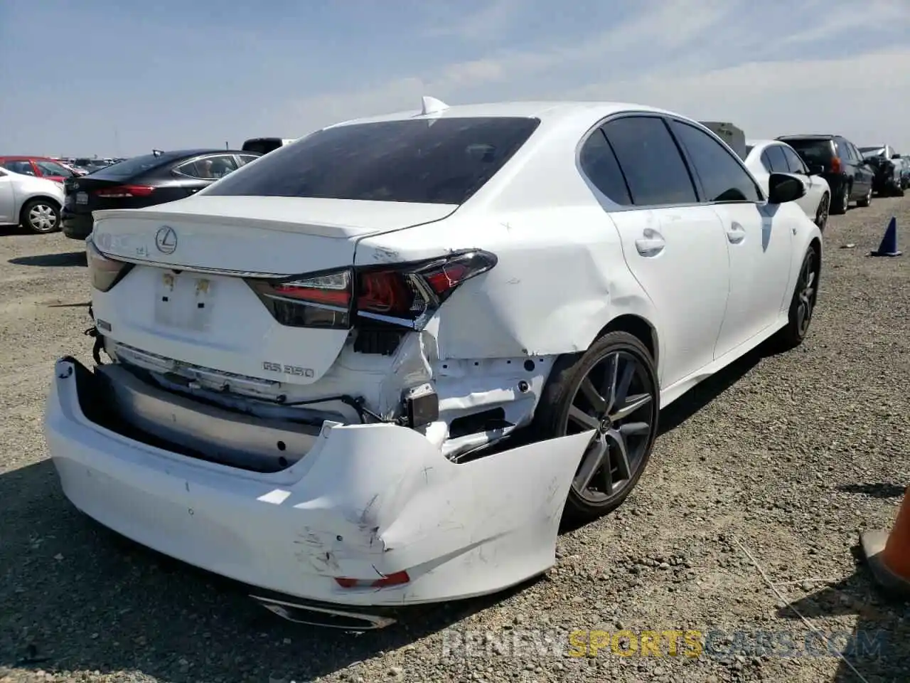 4 Photograph of a damaged car JTHBZ1BL7KA017014 LEXUS GS350 2019