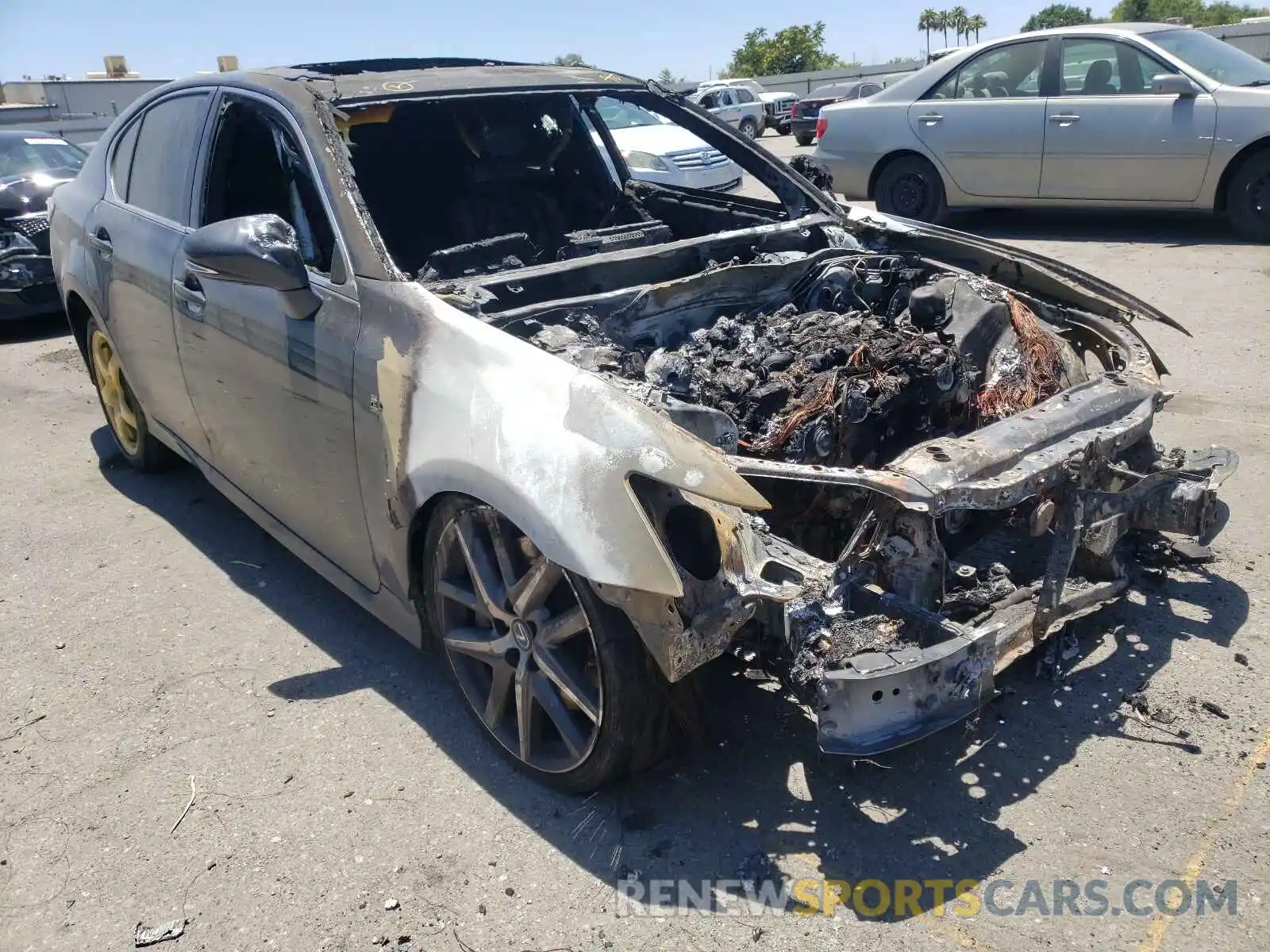 1 Photograph of a damaged car JTHBZ1BL8KA018219 LEXUS GS350 2019