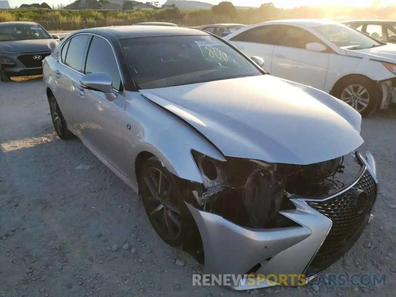 1 Photograph of a damaged car JTHBZ1BL9KA017693 LEXUS GS350 2019