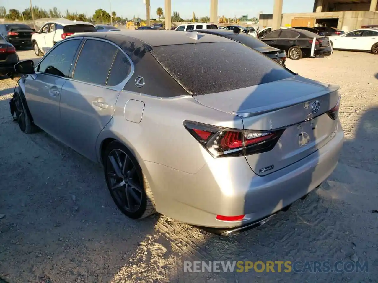 3 Photograph of a damaged car JTHBZ1BL9KA017693 LEXUS GS350 2019