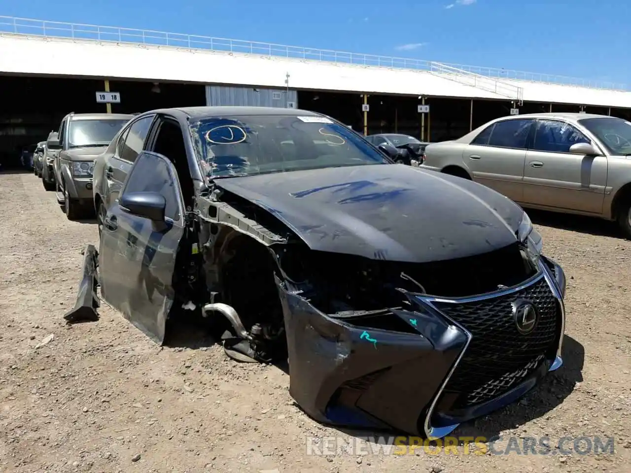 1 Photograph of a damaged car JTHBZ1BL9KA017855 LEXUS GS350 2019