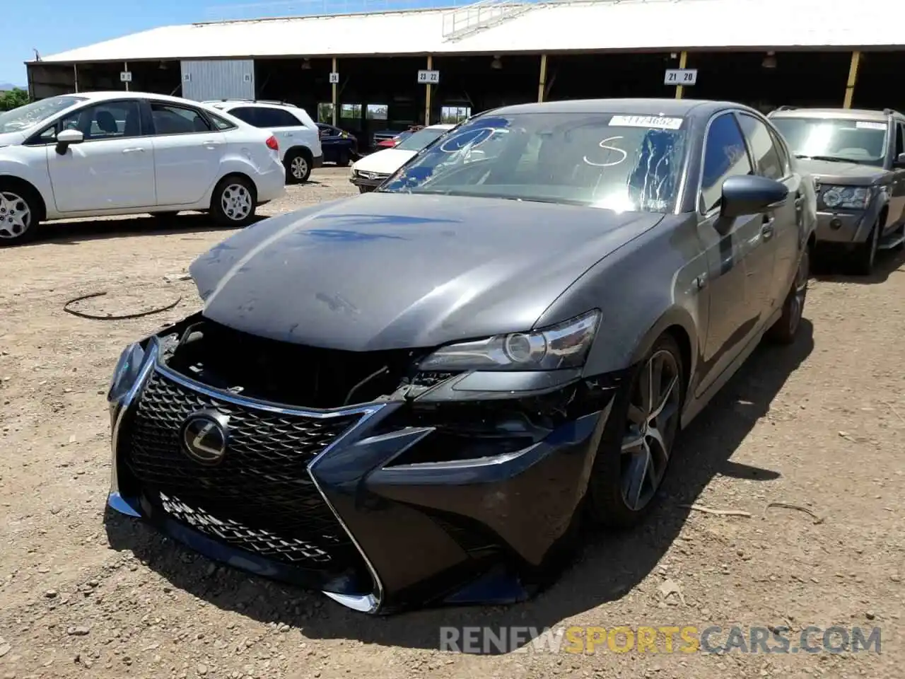 2 Photograph of a damaged car JTHBZ1BL9KA017855 LEXUS GS350 2019