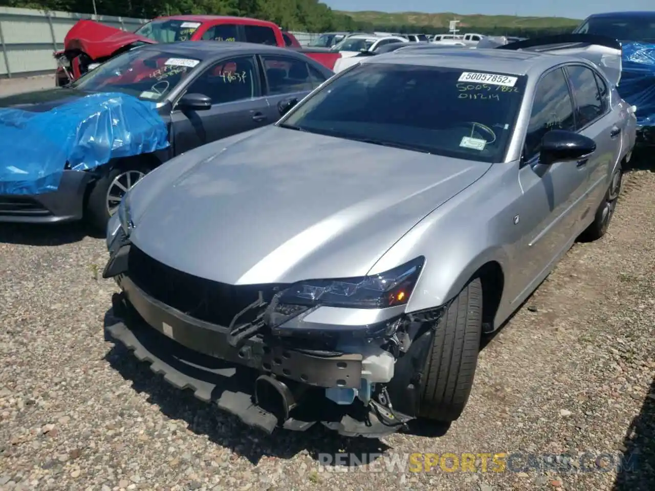 2 Photograph of a damaged car JTHCZ1BL1KA011214 LEXUS GS350 2019