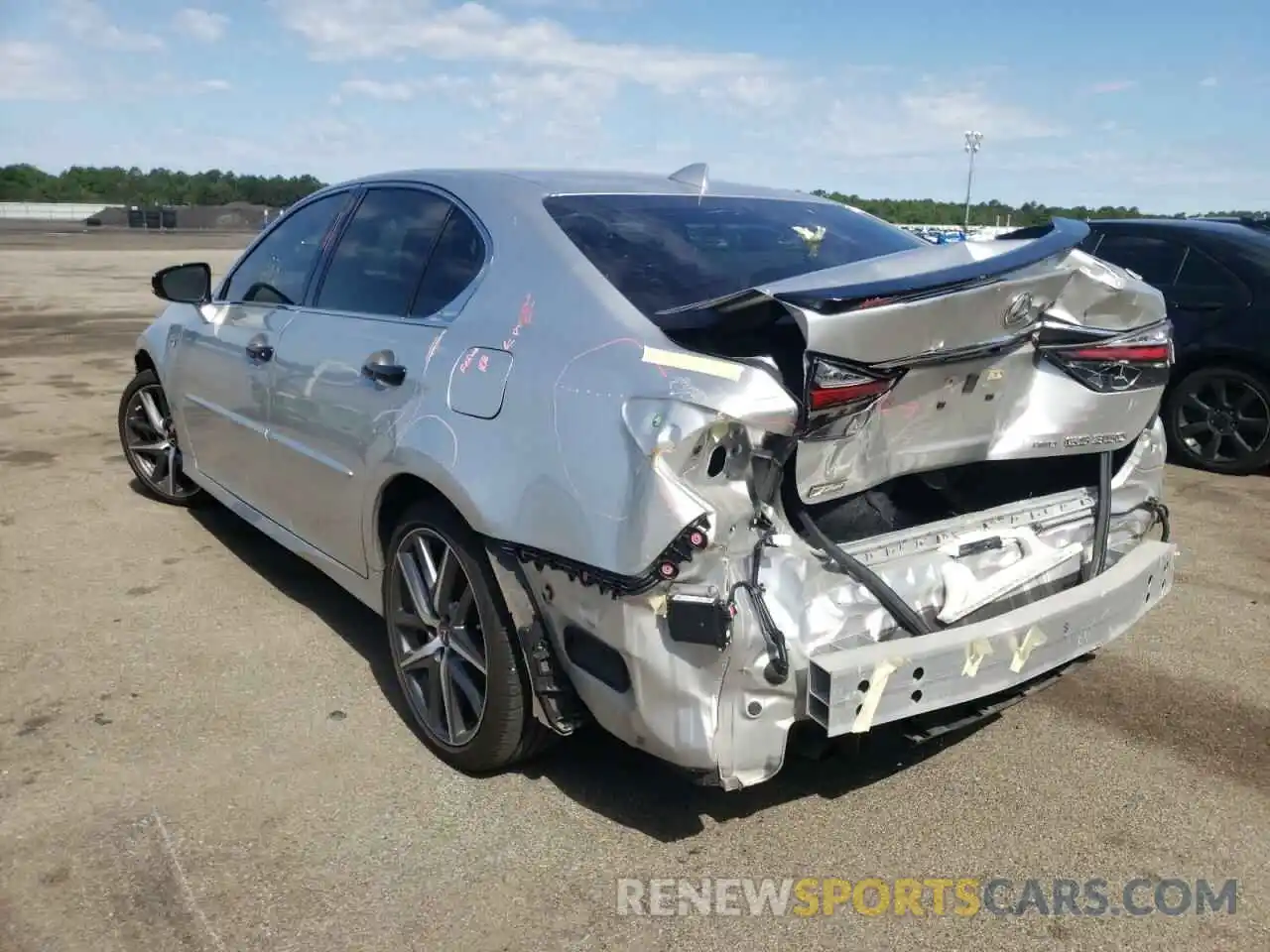 3 Photograph of a damaged car JTHCZ1BL1KA011214 LEXUS GS350 2019