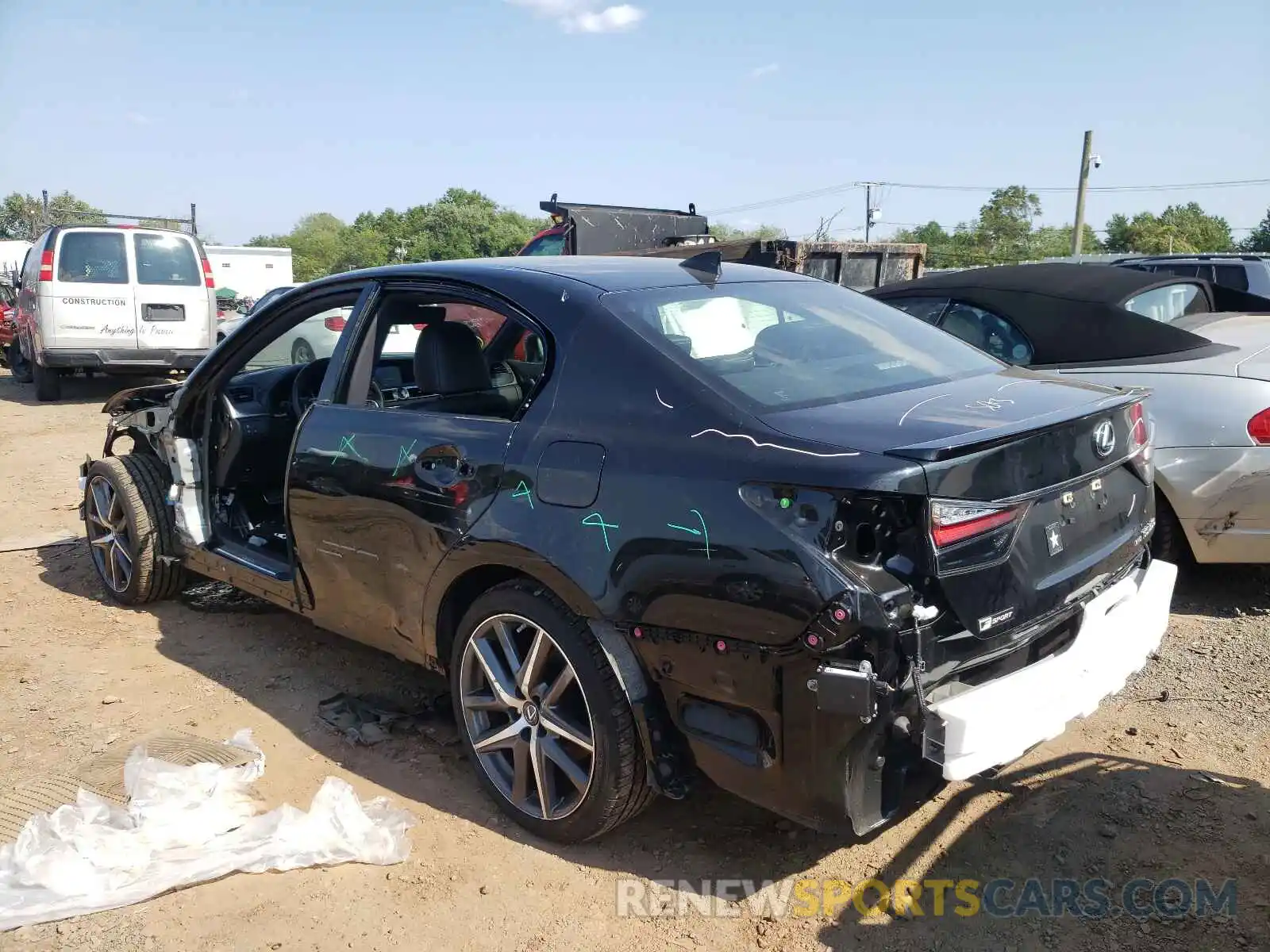 3 Photograph of a damaged car JTHCZ1BL6KA011192 LEXUS GS350 2019