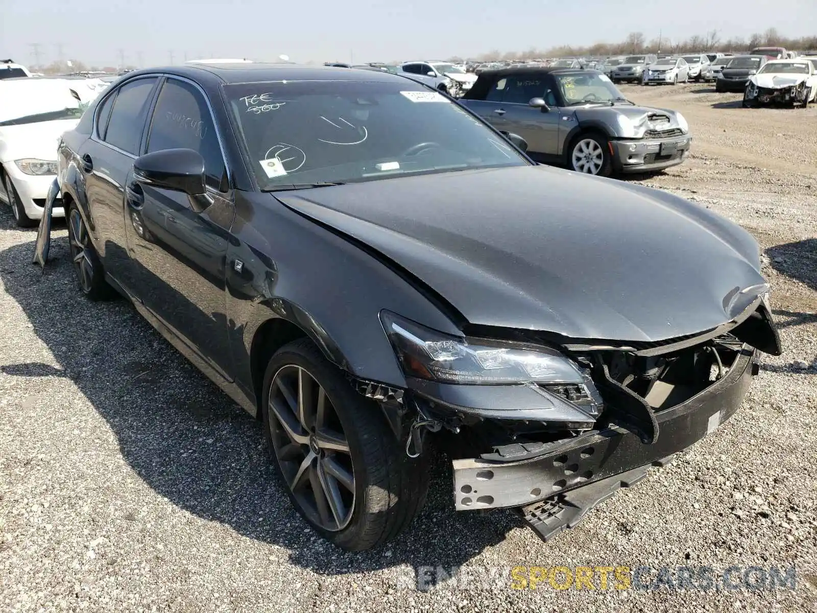 1 Photograph of a damaged car JTHCZ1BL7KA011976 LEXUS GS350 2019