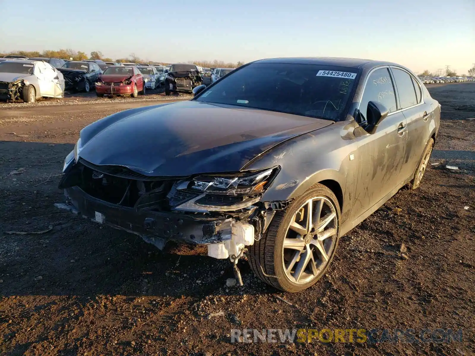 2 Photograph of a damaged car JTHCZ1BL7KA011976 LEXUS GS350 2019