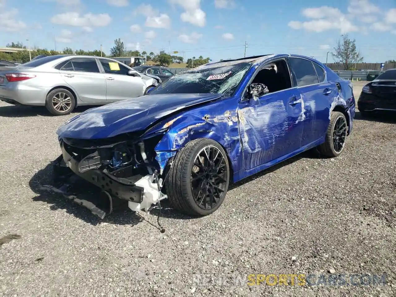 2 Photograph of a damaged car JTHEZ1BL0LA019895 LEXUS GS350 2020