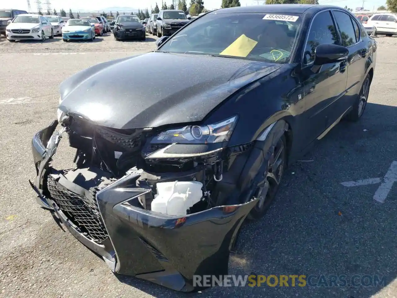 2 Photograph of a damaged car JTHEZ1BL5LA019679 LEXUS GS350 2020