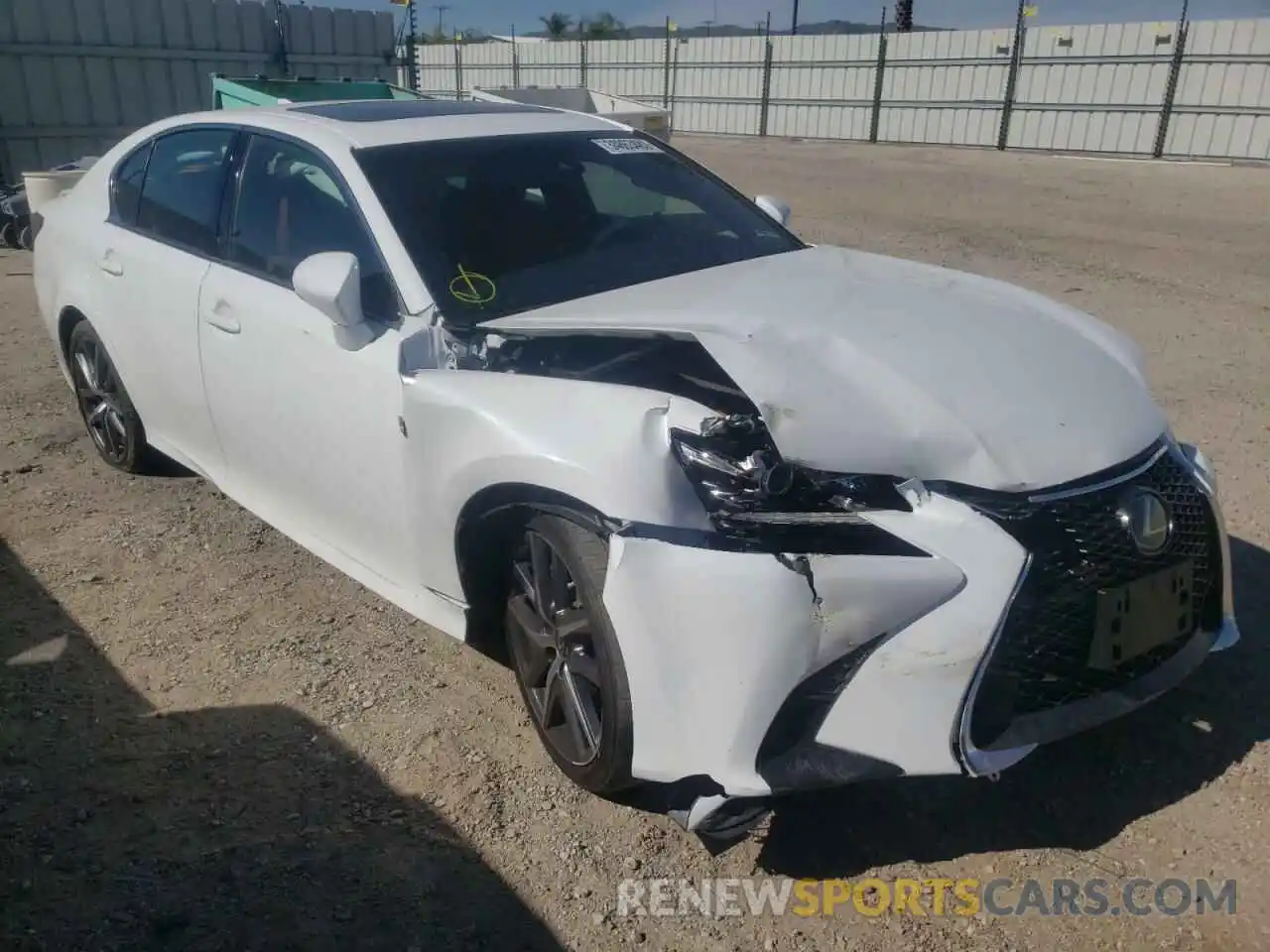 1 Photograph of a damaged car JTHEZ1BL7LA019683 LEXUS GS350 2020