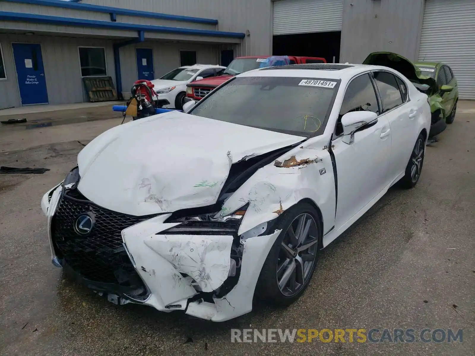 2 Photograph of a damaged car JTHEZ1BL9LA020138 LEXUS GS350 2020