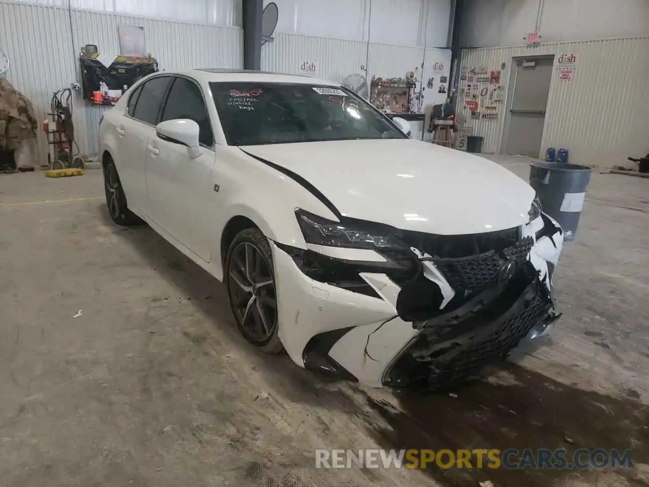 1 Photograph of a damaged car JTHEZ1CL4LA012222 LEXUS GS350 2020