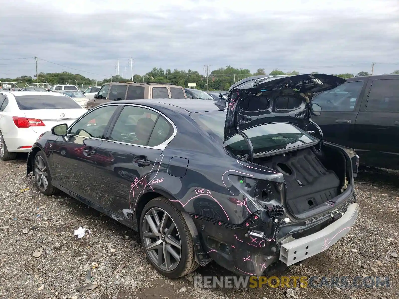 3 Photograph of a damaged car JTHEZ1CL5LA012150 LEXUS GS350 2020