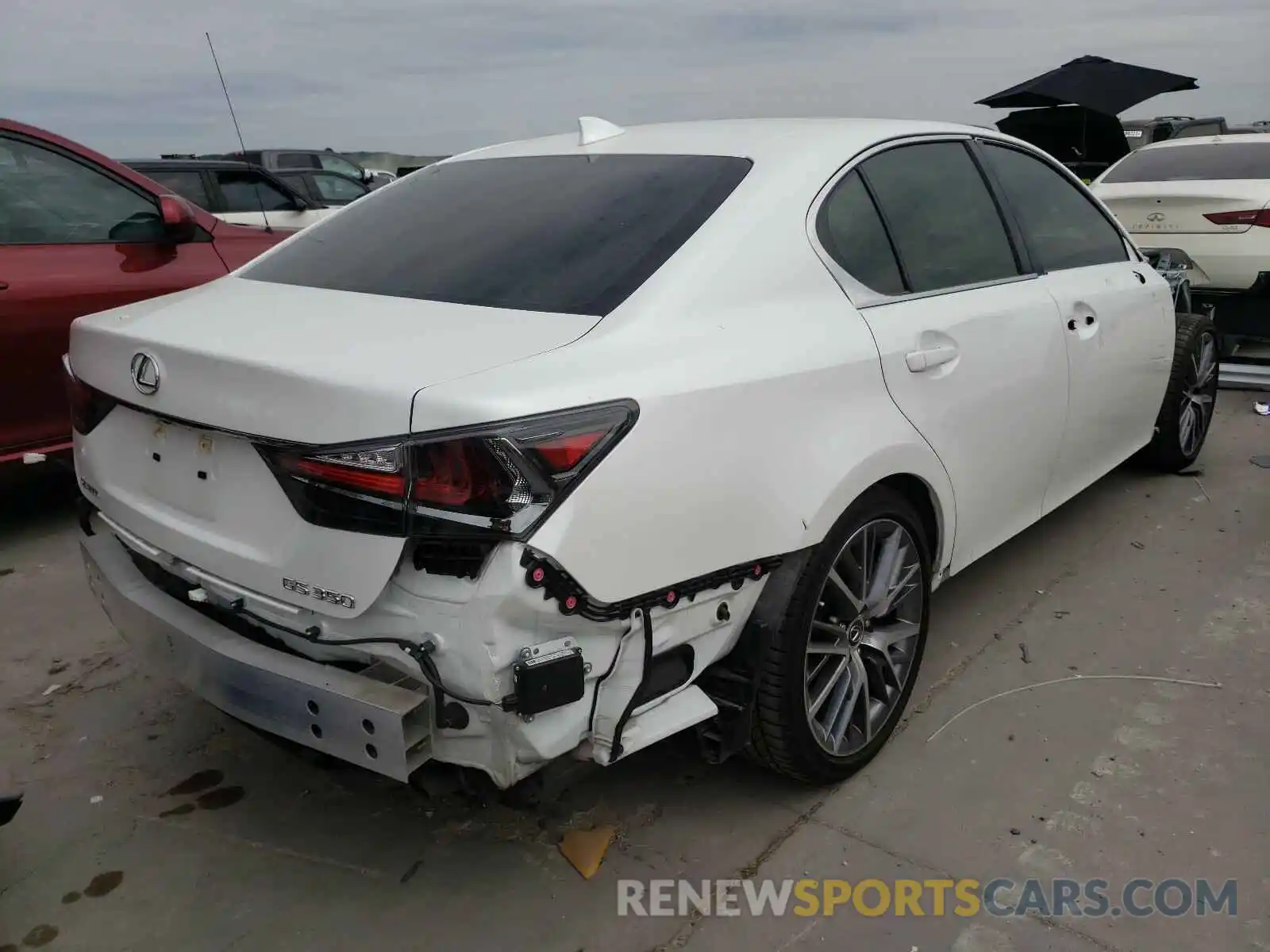 4 Photograph of a damaged car JTHFZ1BL6LA019713 LEXUS GS350 2020