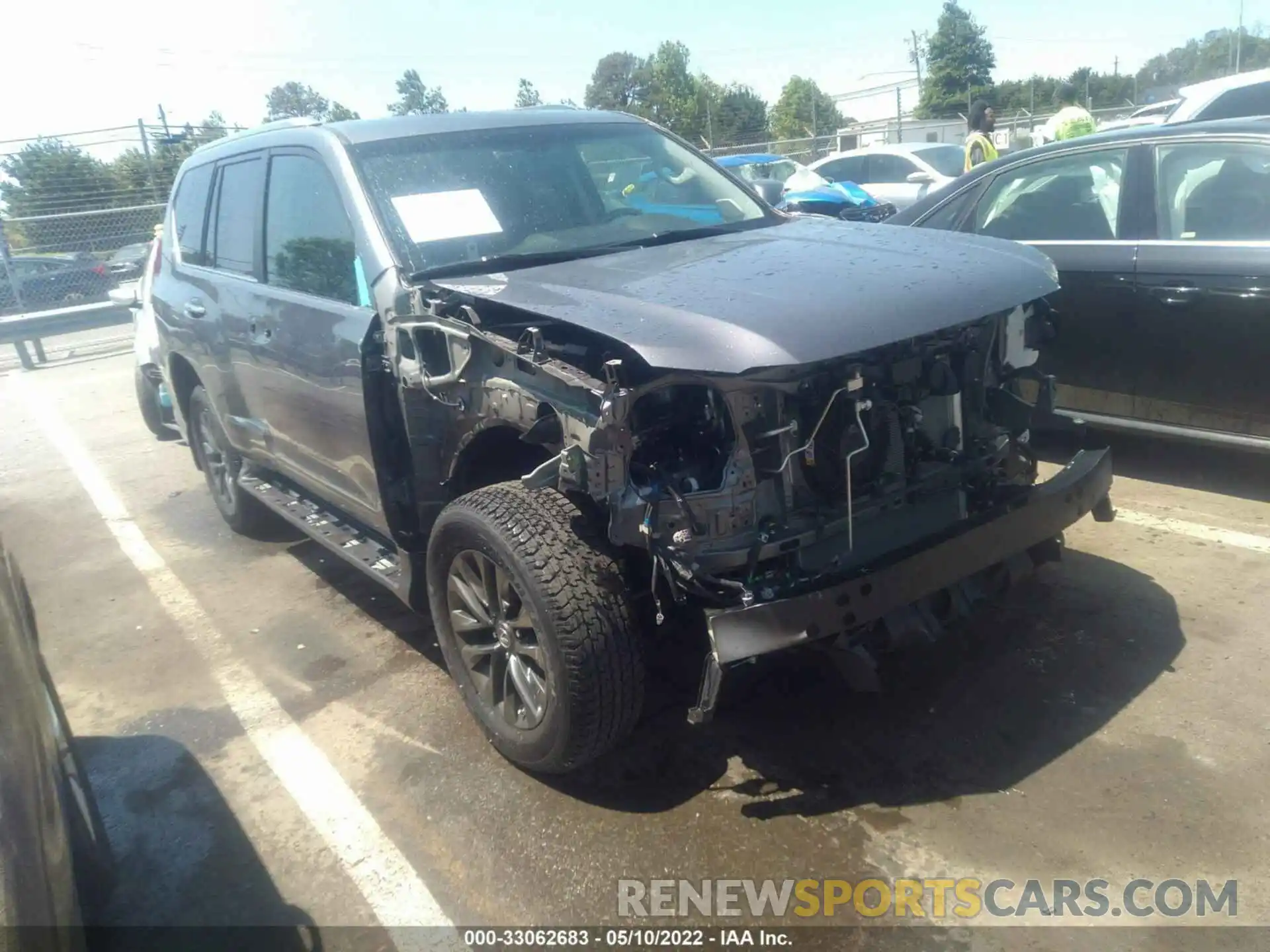 1 Photograph of a damaged car JTJBM7FX0K5222440 LEXUS GX 2019